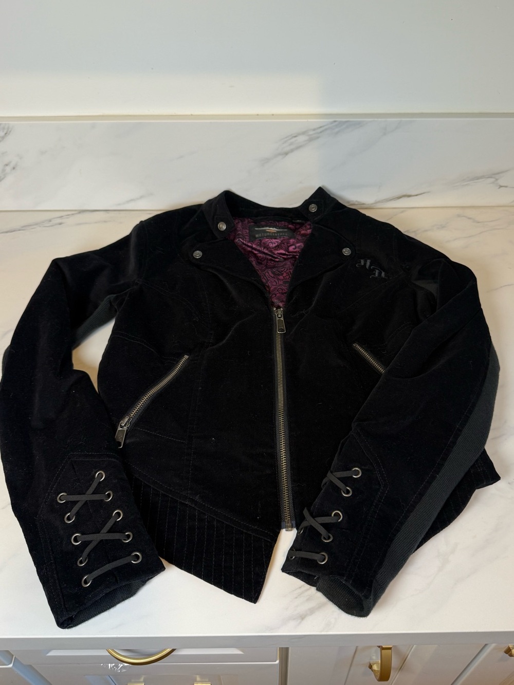 Harley Davidson moto velvet jacket